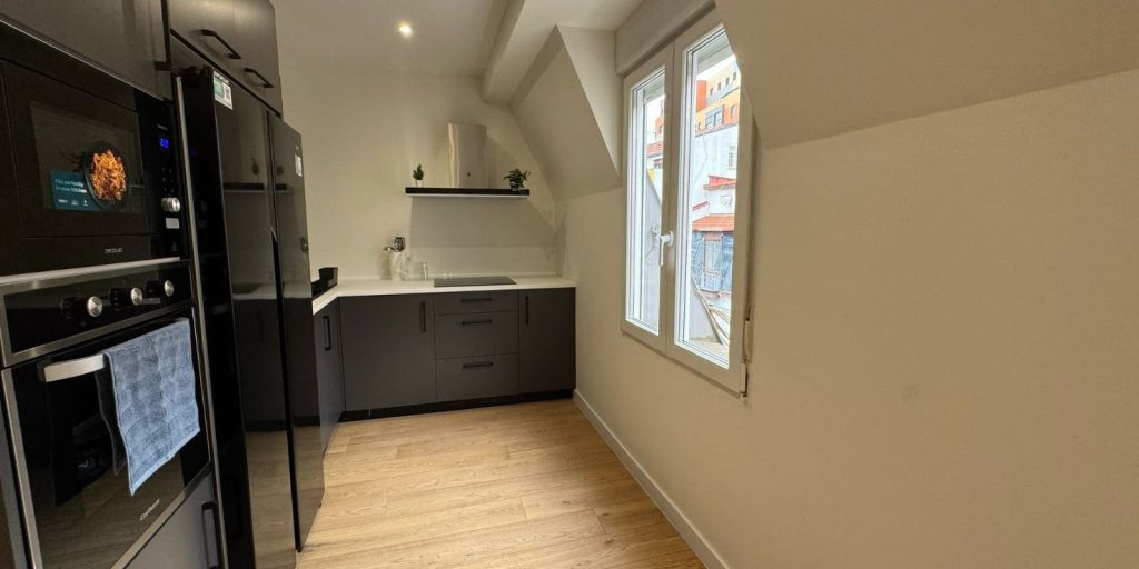 antes era una habitación, ahora una cocina